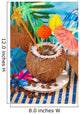 Iced Coffee Served Coconut Wall Decal