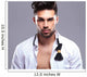 Closeup Attractive Young Man Wall Decal