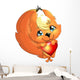 Squirrel and Heart Wall Decal