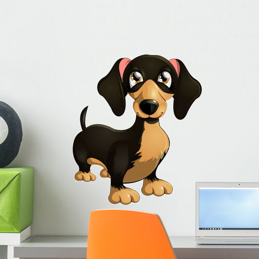 Cartoon Dachshund Wall Decal
