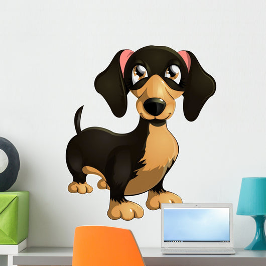 Cartoon Dachshund Wall Decal