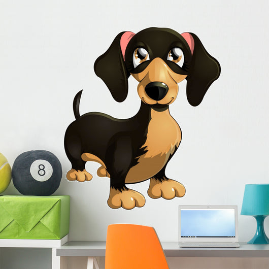 Cartoon Dachshund Wall Decal