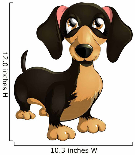 Cartoon Dachshund Wall Decal