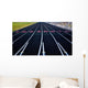 Track Field Lanes Wall Decal