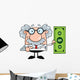 Scientist Showing Dollar Bill Wall Decal