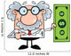 Scientist Showing Dollar Bill Wall Decal