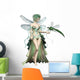 Green Dragonfly Fairy Wall Decal