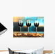 3 Liquor Glasses with Almonds Wall Decal