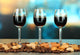 3 Liquor Glasses with Almonds Wall Decal