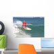 Red Surfer Girl Wall Decal