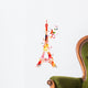 Colorful Vector Eiffel Tower Wall Decal