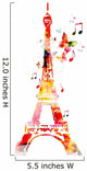 Colorful Vector Eiffel Tower Wall Decal