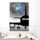 Jet Airplane with Planet Wall Decal