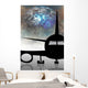 Jet Airplane with Planet Wall Decal
