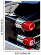 Classic Car Rear Lights Wall Decal