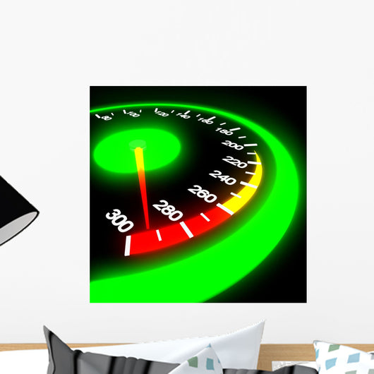 Speedometer Black Wall Decal