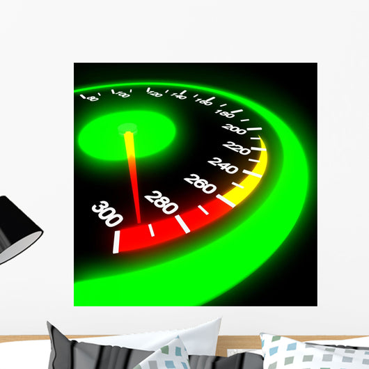 Speedometer Black Wall Decal