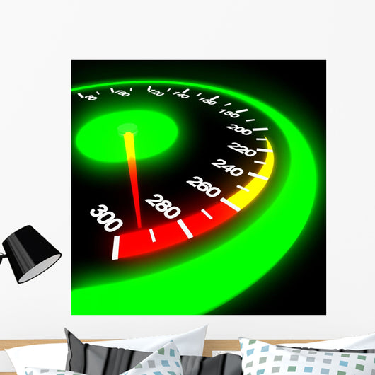 Speedometer Black Wall Decal