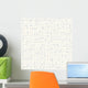 Seamless Lines and Dots Pattern Wall Decal