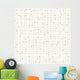 Seamless Lines and Dots Pattern Wall Decal