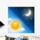 With Vector Day Night Wall Decal