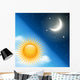 With Vector Day Night Wall Decal