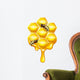 Dripping Honeycomb Honey Bee Wall Decal