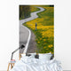 Yellow Flowers Roadside Wall Decal