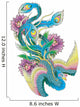 Japanese Style Peacock Wall Decal