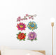 Tattoo Flower Set Wall Decal
