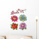Tattoo Flower Set Wall Decal