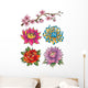 Tattoo Flower Set Wall Decal