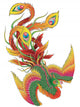 Japanese Style Phoenix Wall Decal