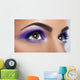 Eyes with Purple Makeup Wall Decal