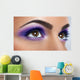 Eyes with Purple Makeup Wall Decal