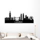 London Skyline Wall Decal