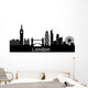 London Skyline Wall Decal