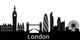 London Skyline Wall Decal