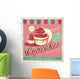 Cupcakes Vintage Poster Design Wall Decal