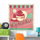 Cupcakes Vintage Poster Design Wall Decal
