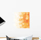 White Bokeh Orange Wall Decal
