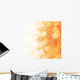 White Bokeh Orange Wall Decal