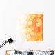 White Bokeh Orange Wall Decal
