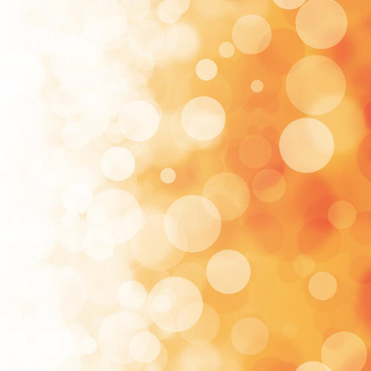 White Bokeh Orange Wall Decal