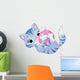 Playful Grey Tabby Kitten Wall Decal