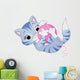 Playful Grey Tabby Kitten Wall Decal
