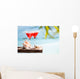 Red Drink Beach Wall Decal