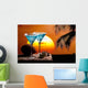 Blue Cocktail Drink Wall Decal
