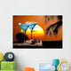 Blue Cocktail Drink Wall Decal
