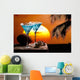 Blue Cocktail Drink Wall Decal
